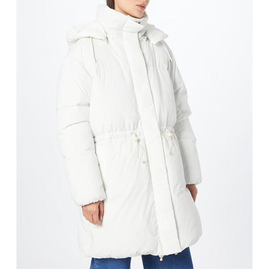 Levi's Puffer Down veste Femme Parka manteau blanc à capuche taille XS