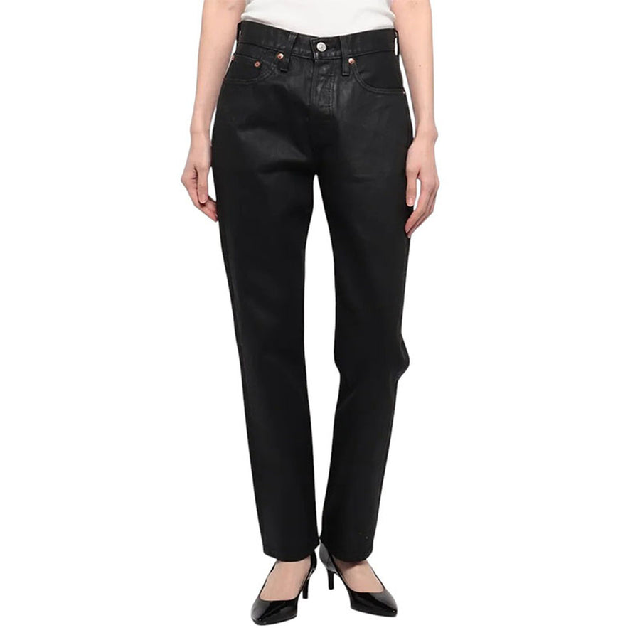 Levi's Jeans 501 Wax Coated Women Slim Straight Size W29 L32