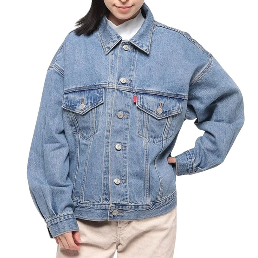 Levi's veste en jean Femme Trucker Reversible oversize bleu taille M