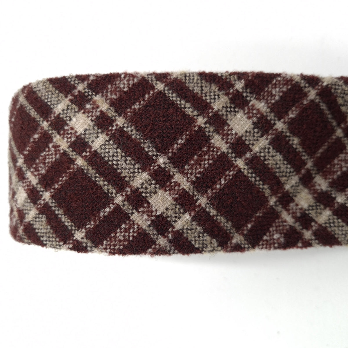Suitsupply Luxury Tie Necktie Plaid Check Wool Made In Italy, detail view 1, image 3 of 8