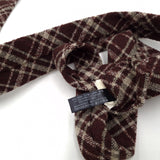 Suitsupply Luxury Tie Necktie Plaid Check Wool Made In Italy, detail view 5, image 7 of 8