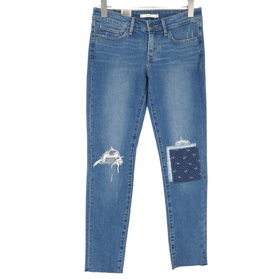 Levi's Femme jean 711 skinny Raw Hems stretch slim taille W27 L32