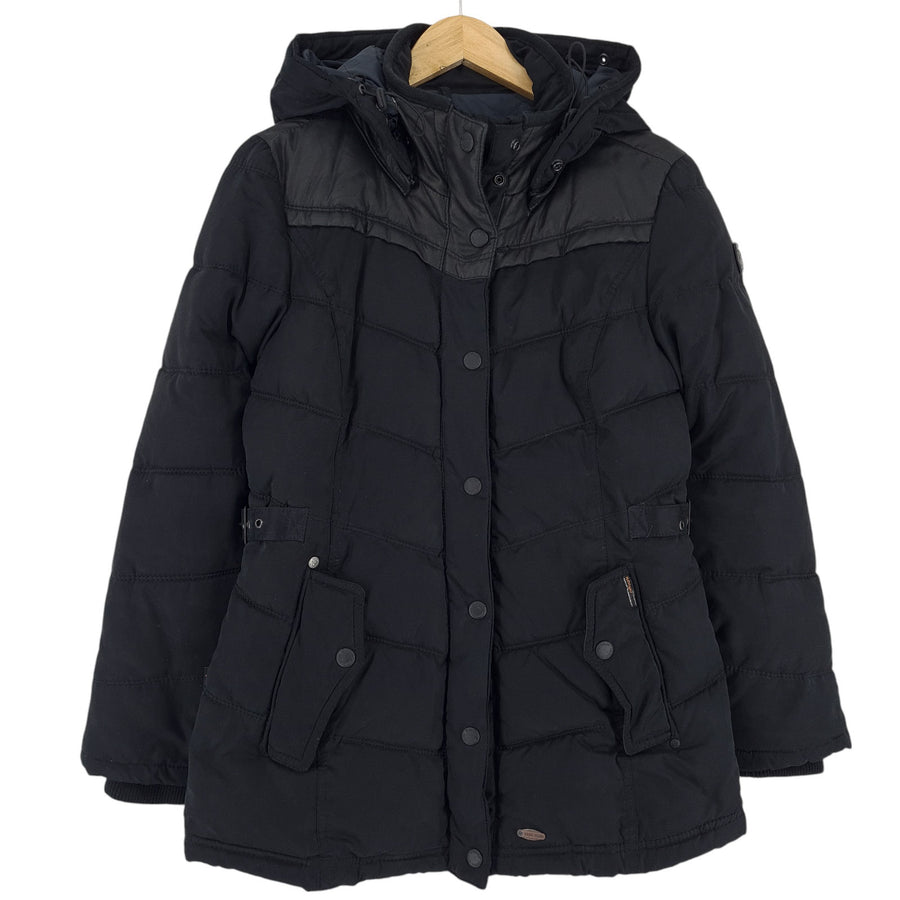 Khujo Jacket Women Black Hooded Size S