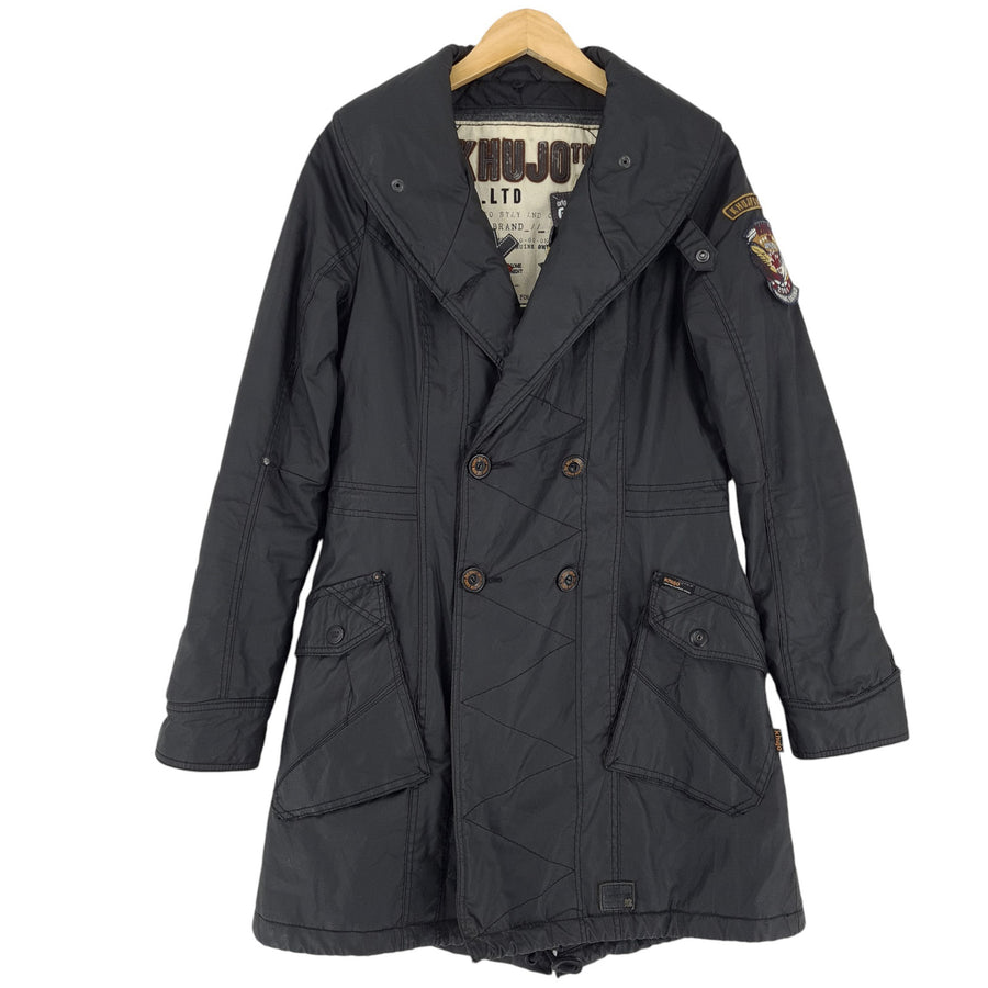 Vintage Khujo cappotto giacca Donna cotone nero taglia M