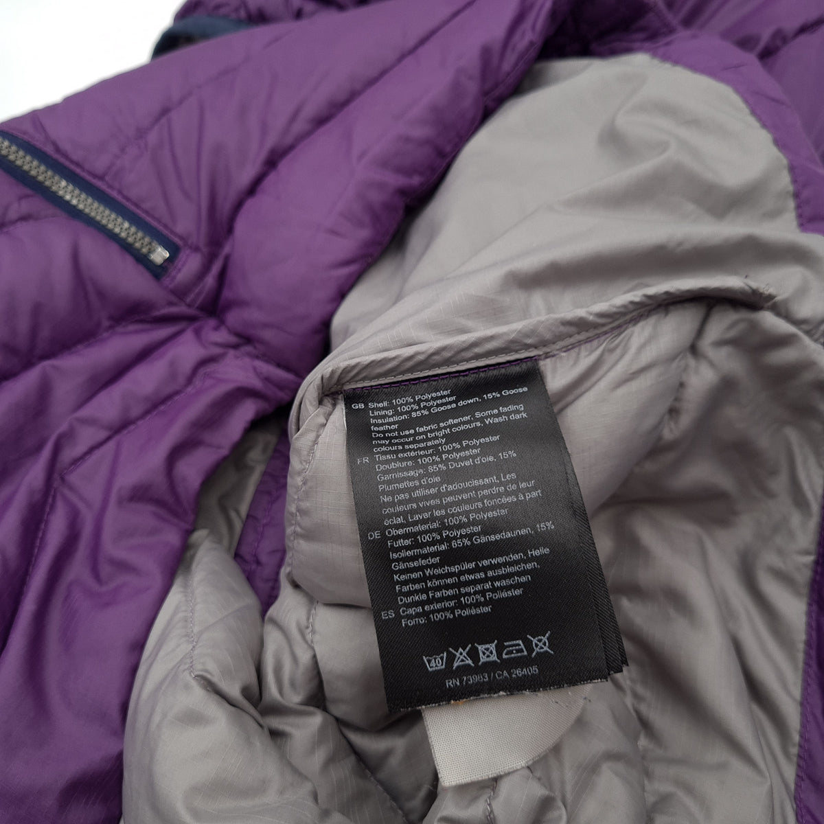 Helly Hansen Down 700 Jacket Women Packable Purple Hooded Size S, detail view 3, image 5 of 9