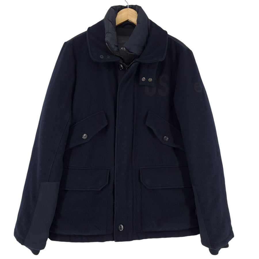 Vintage G-Star décontracté veste Homme laine bleu taille L