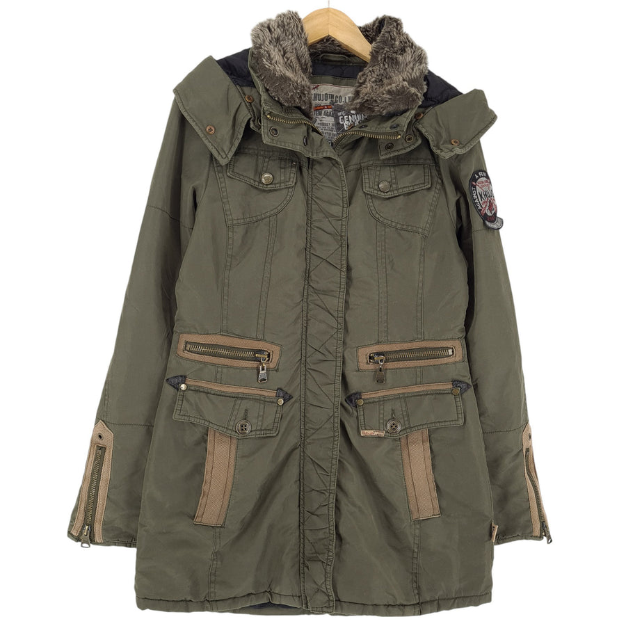 Khujo casual giacca Donna verde con cappuccio taglia M