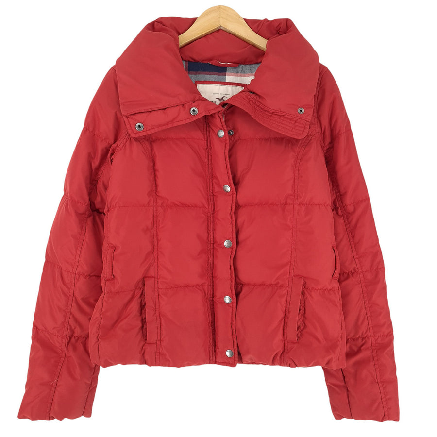 Hollister Down kurtka Damskie czerwony rozmiar L