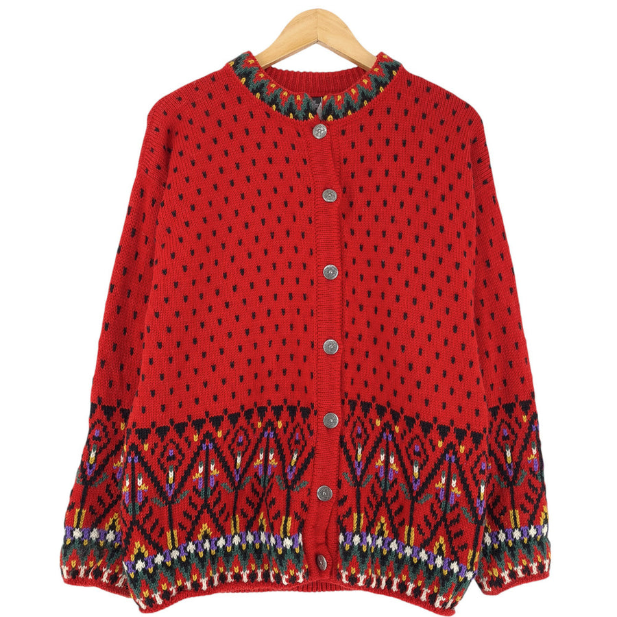Vintage Dale of Norway Nordic pull motif Fair Isle Femme taille L