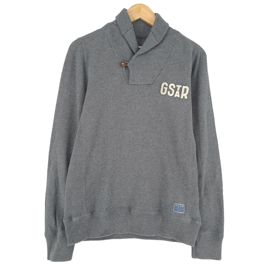 Vintage G-Star pull Homme gris Streling Shawl Coll taille M
