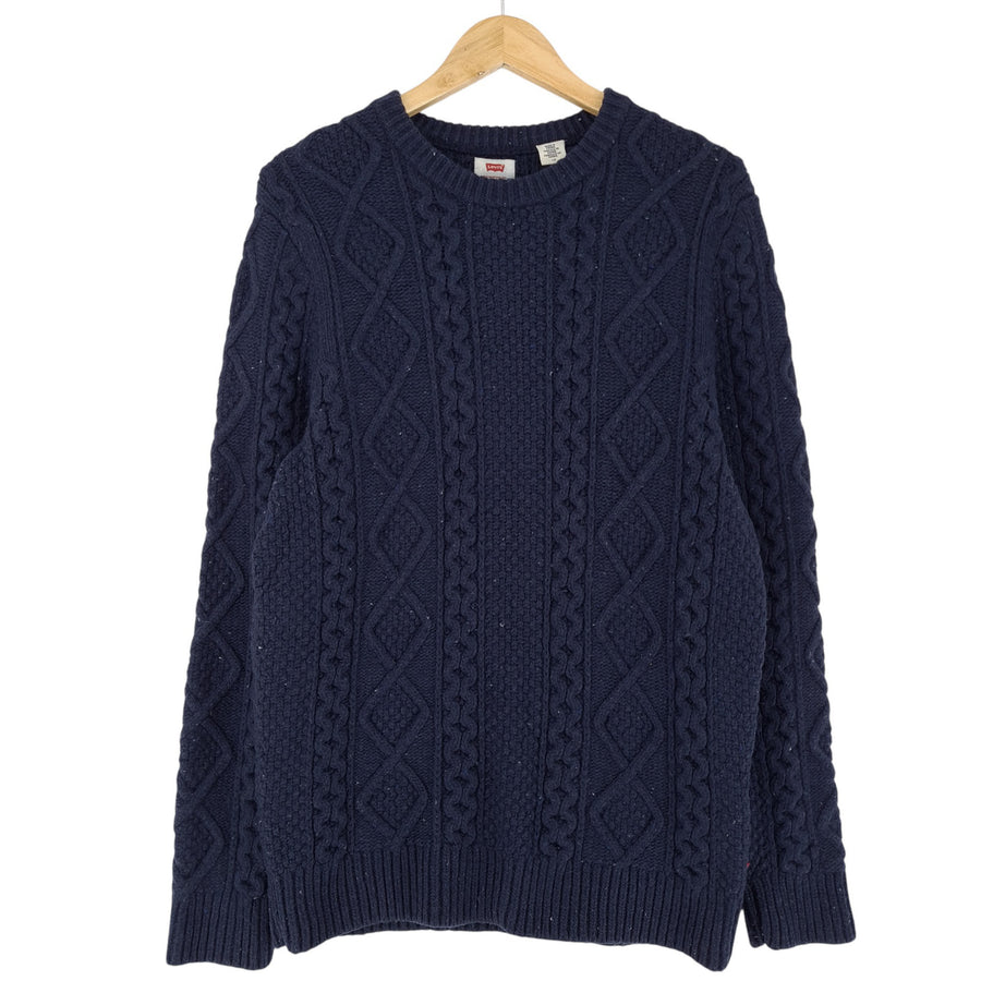Levi's pull Femme bleu laine Cable maille taille L