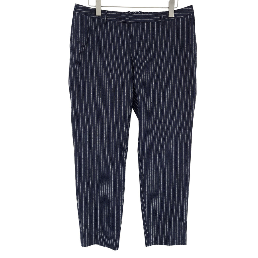 Suistudio Femme pantalon élégant pour le bureau coton lin Silk 44 W36 L28