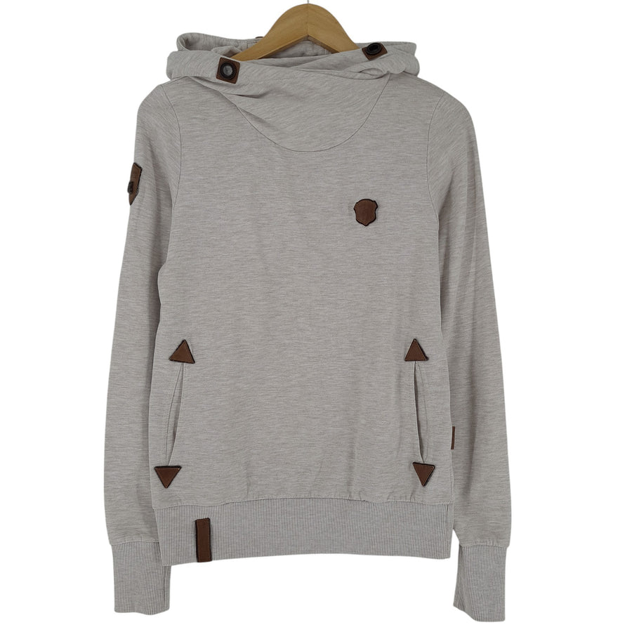 Naketano sweat à capuche pull Femme Beige coton taille L
