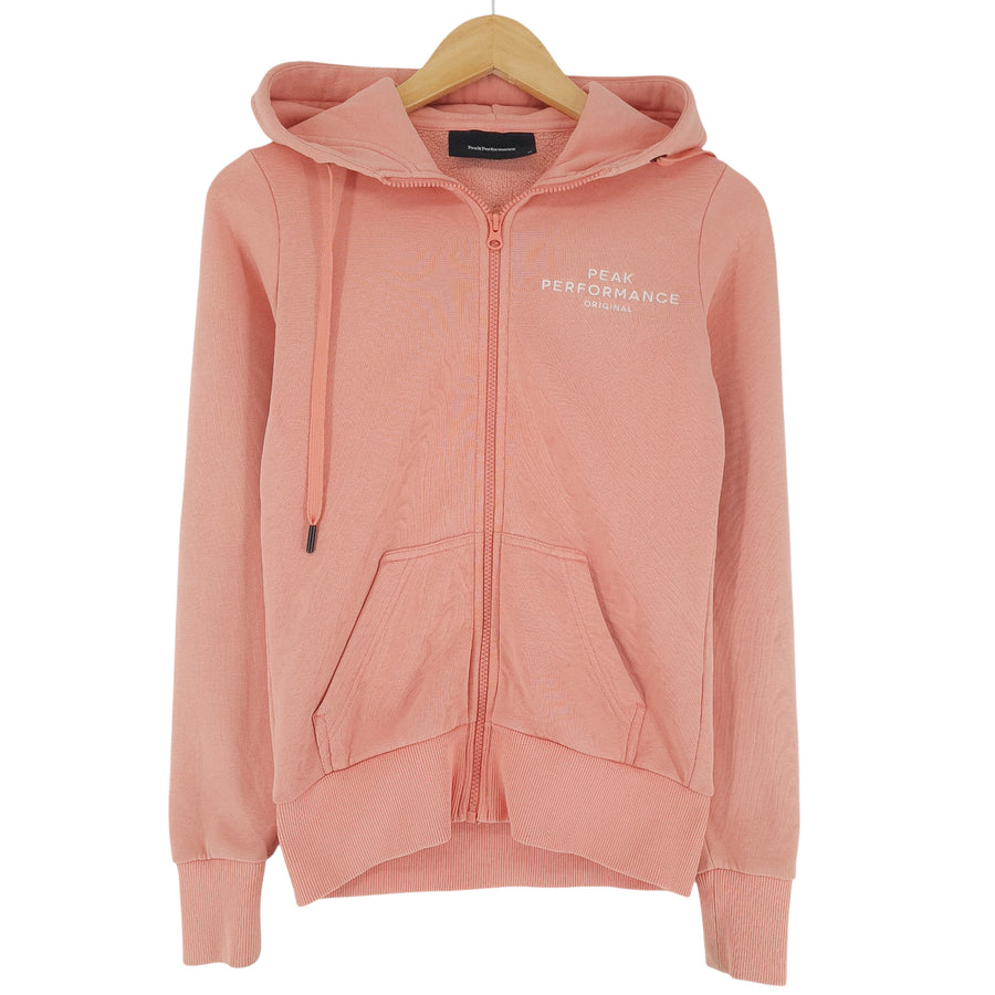 Peak Performance sweat à capuche pull Femme Pink coton taille XS