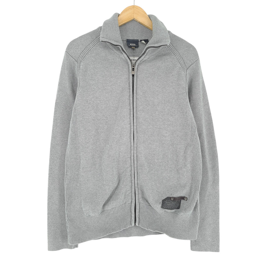 Vintage G-Star pull Homme zip intégral coton gris taille L