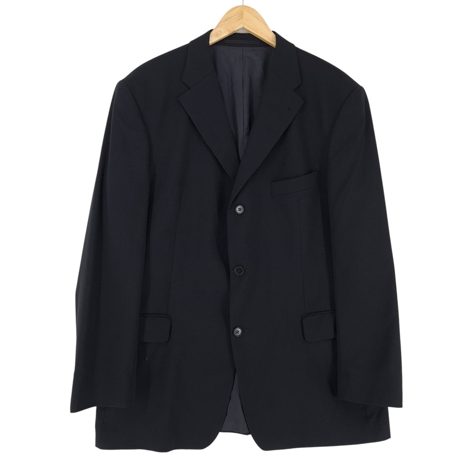 Strellson Blazer Jacket Virgin Wool Black Size EU 54 UK/US 44