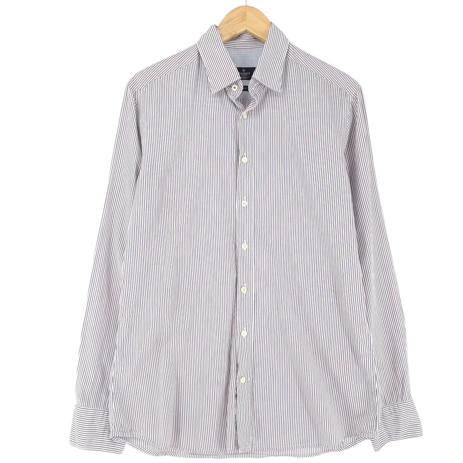 Hackett London Herrenhemd Slim Fit gestreift Baumwolle Größe S