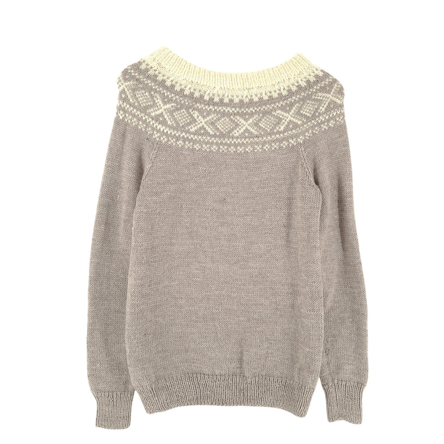 Vintage Nordic Jumper Sweater Norway Fair Isle Wool Women Size S