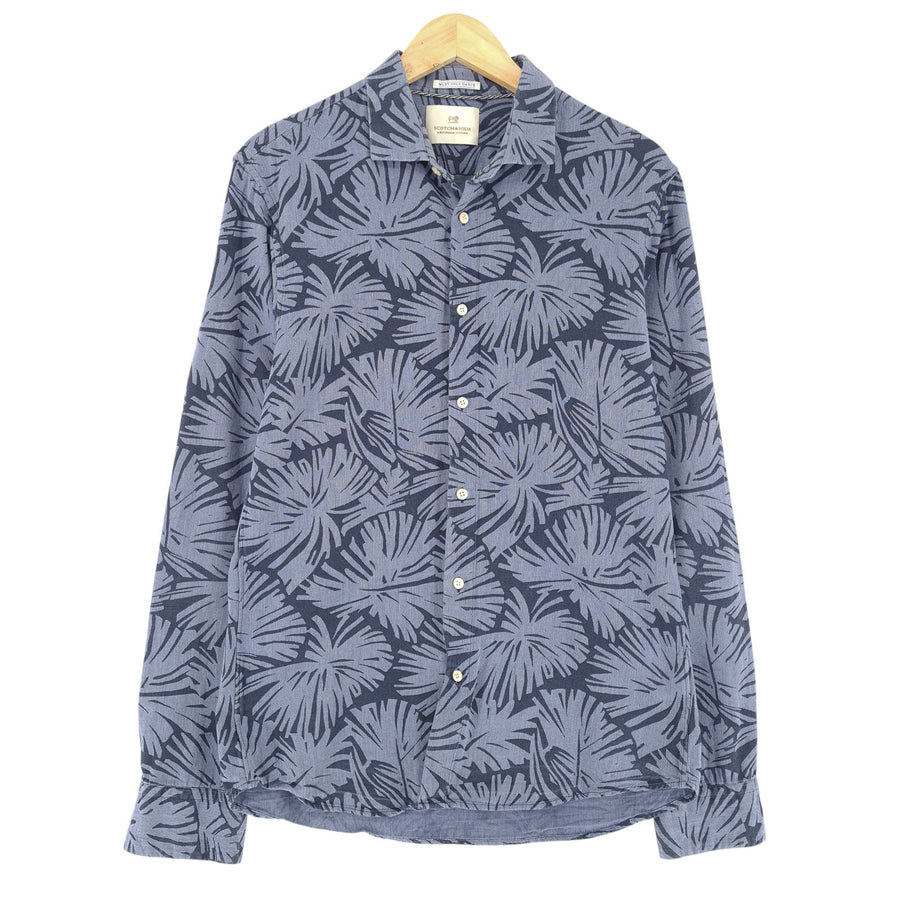 Scotch & Soda Herrenhemd Slim Fit Floral Baumwolle Größe L