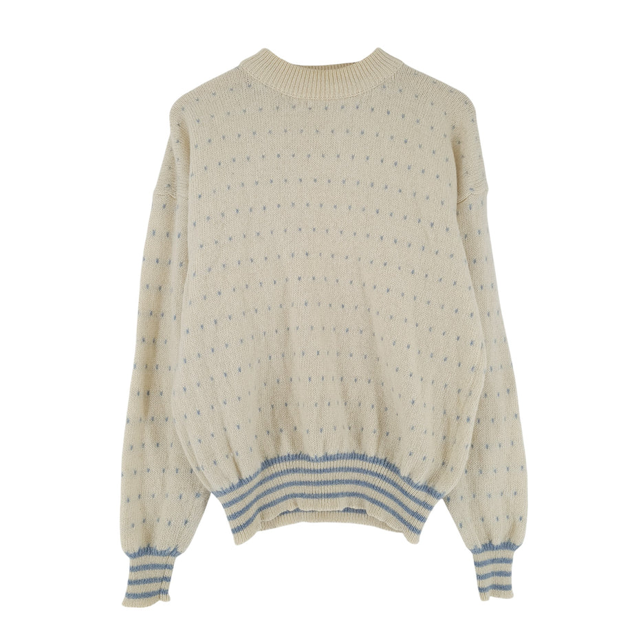 Vintage Nordic pull Norway motif Fair Isle laine Femme taille XL