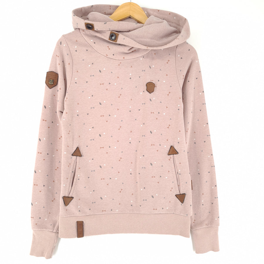 Naketano sweat à capuche pull Femme Pink coton taille M