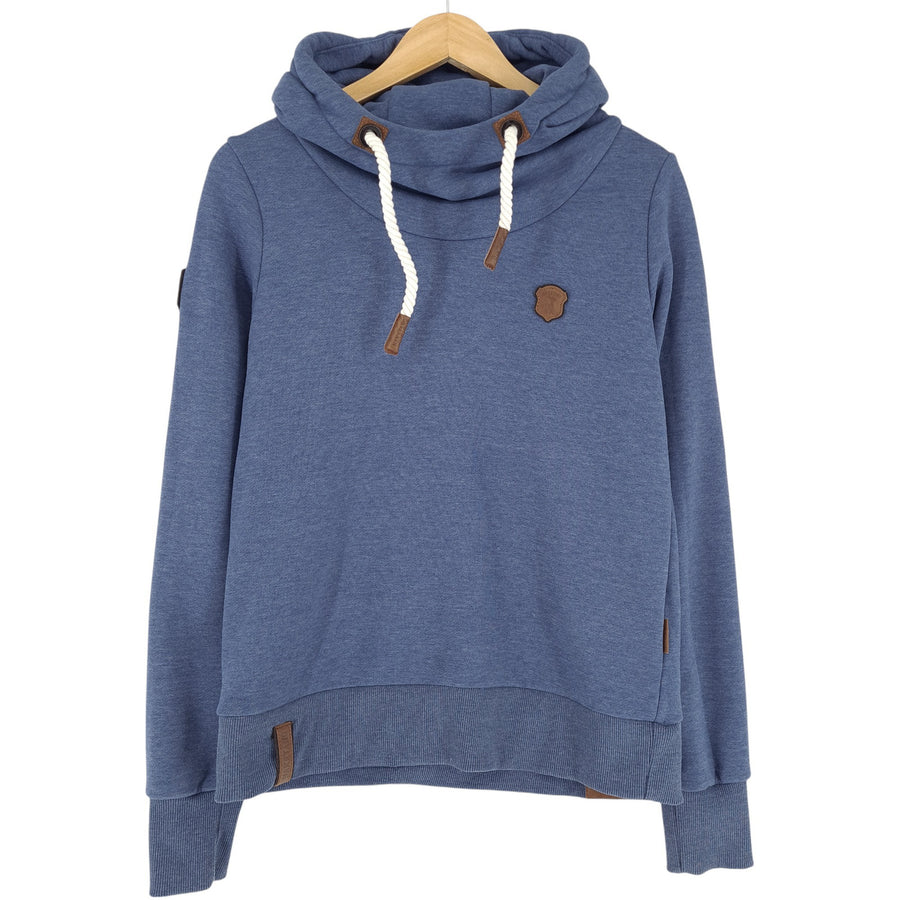 Naketano sweat à capuche pull Femme coton bleu taille L