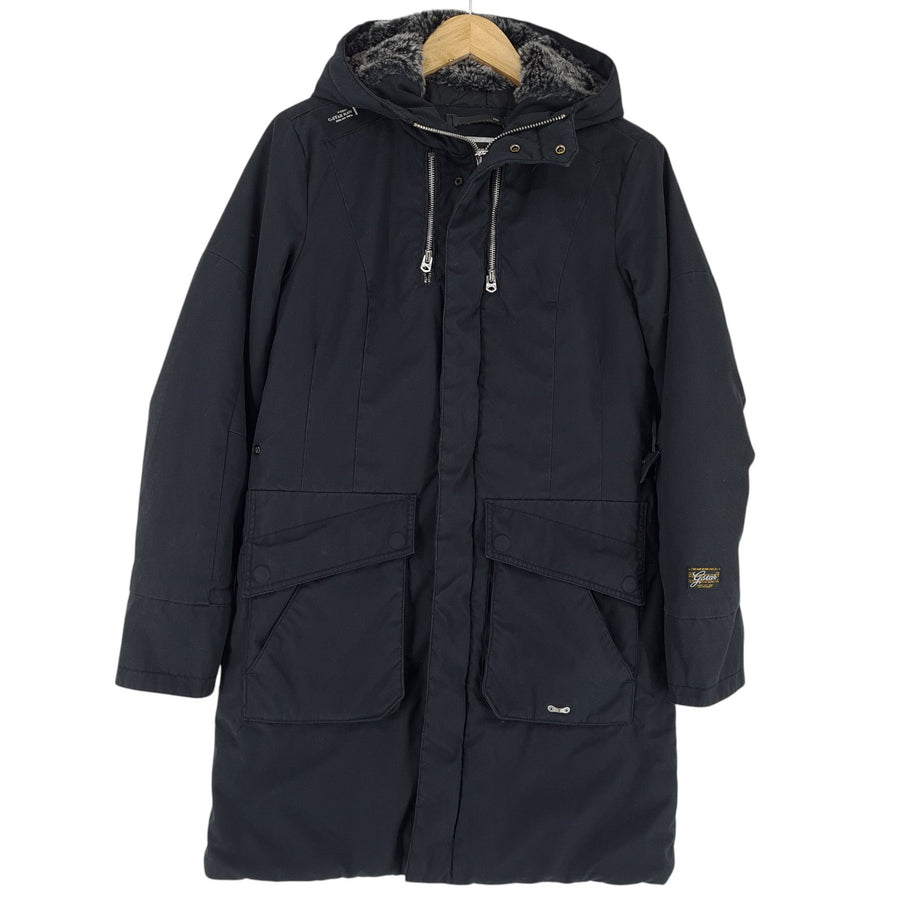 Vintage G-Star Parka veste Femme noir à capuche Tyne Hedley taille S