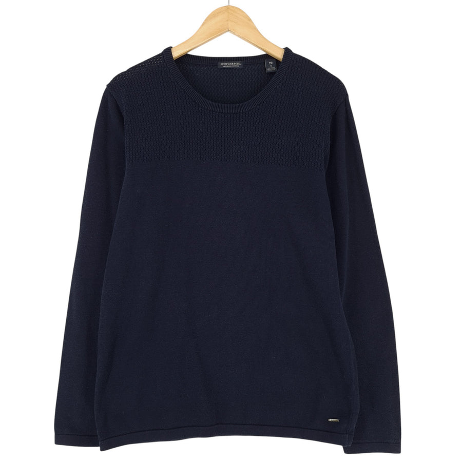 Scotch & Soda Pullover Damen blaue Baumwolle Größe M