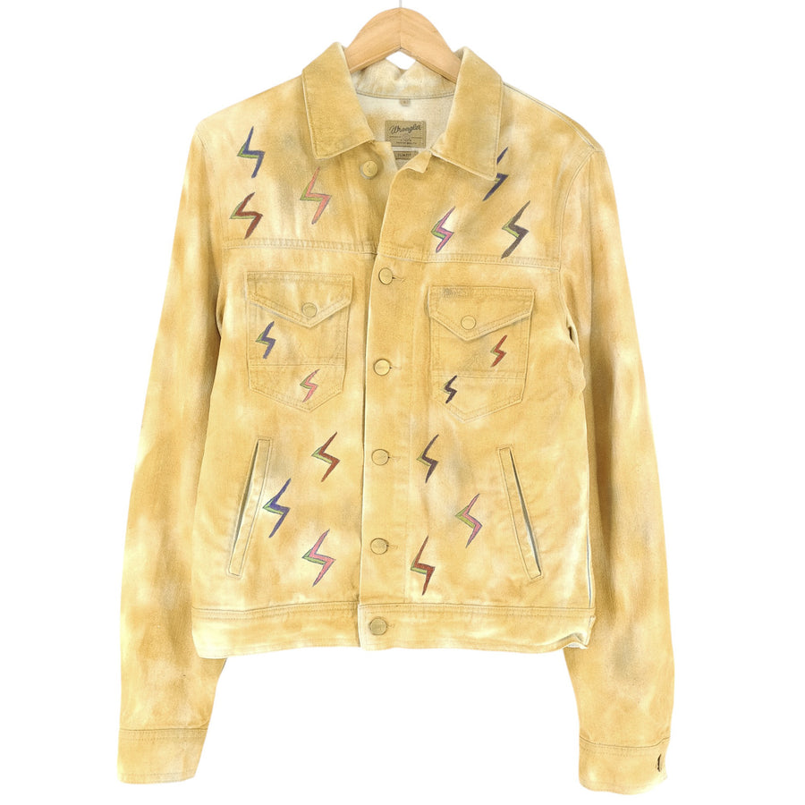 Vintage Wrangler décontracté veste Femme Rare Retro coton Yellow taille S