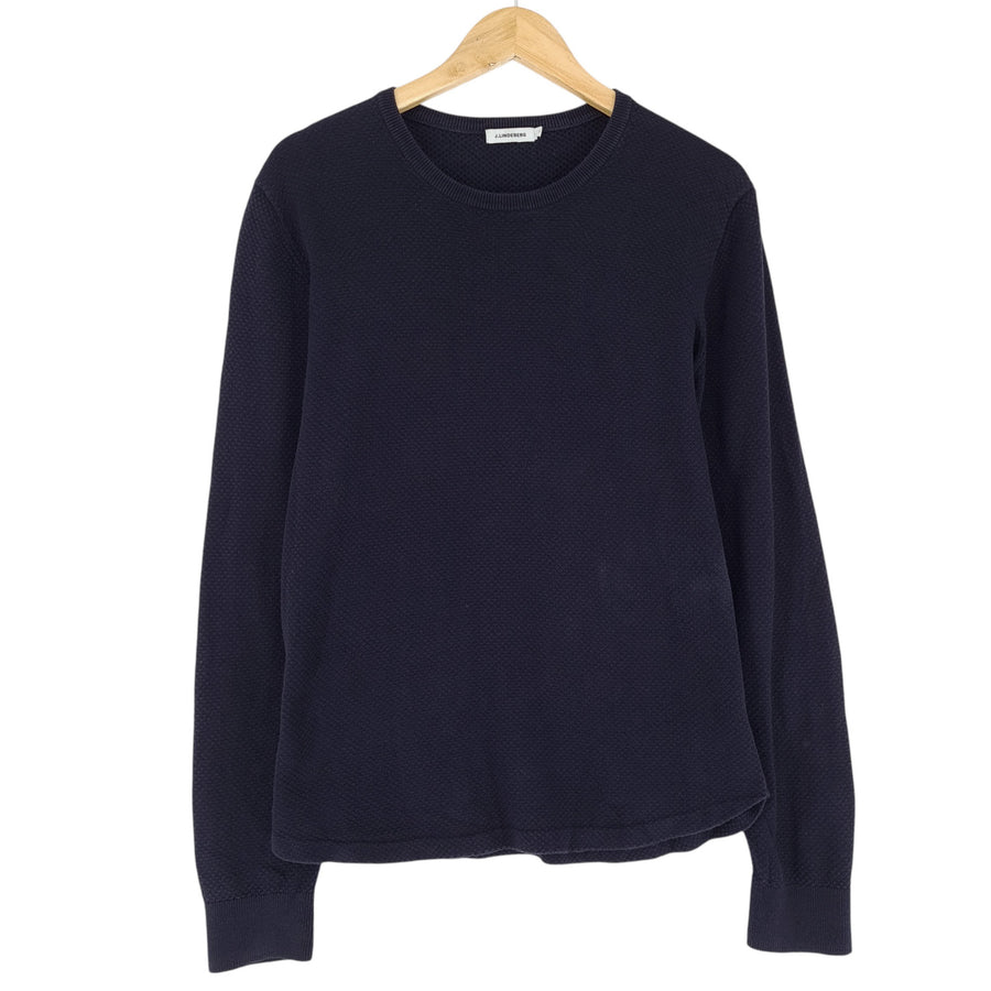 J.Lindeberg Jumper Sweater Men Blue Cotton Size M