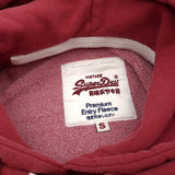 Vintage Superdry Hoodie Hooded Jumper Men Red Cotton Size S, detail view 2, image 4 of 7