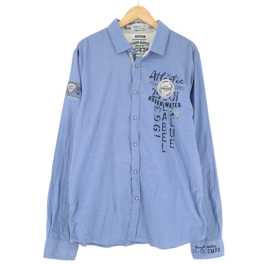Camp David camicia da uomo cotone Explorer Adventure taglia L