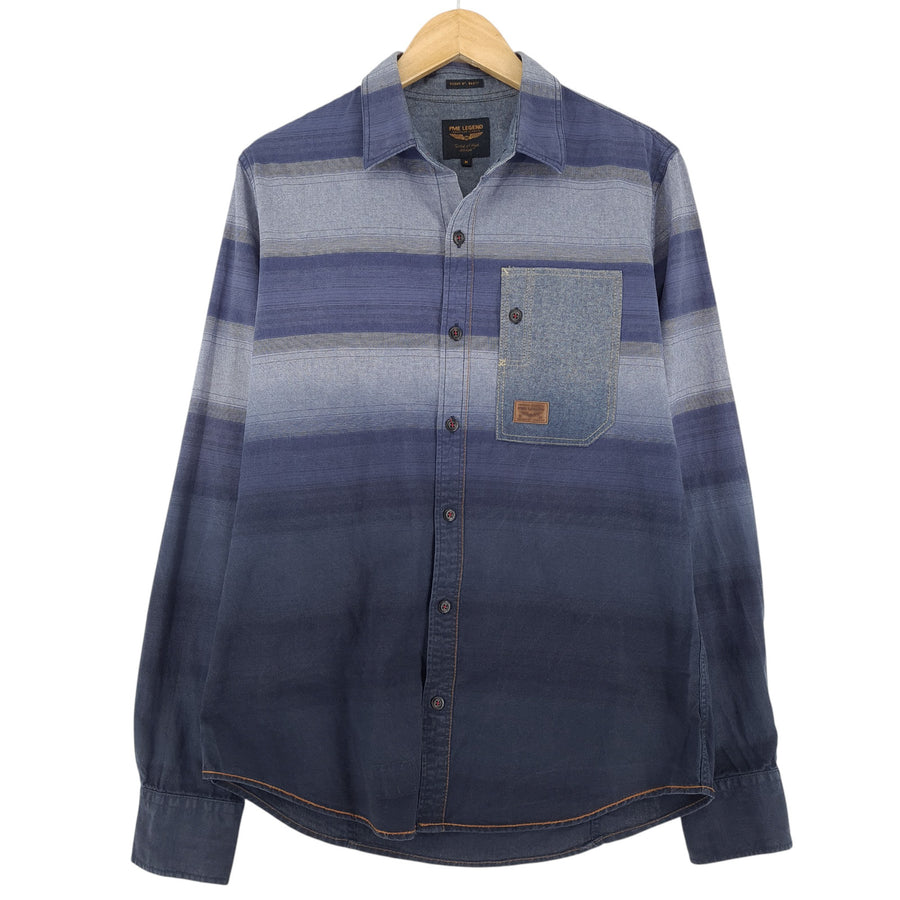PME Legend Men Shirt Striped Cotton Size M