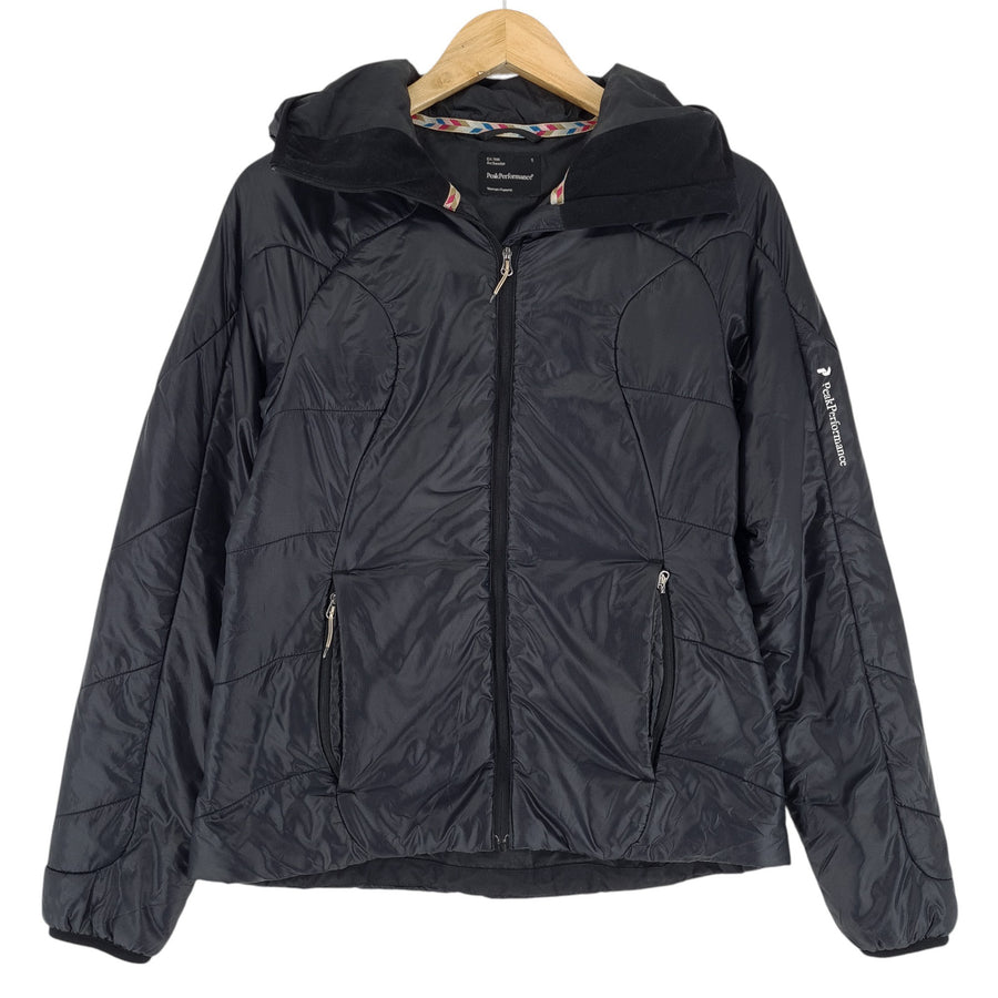 Peak Performance décontracté veste Femme noir à capuche taille S
