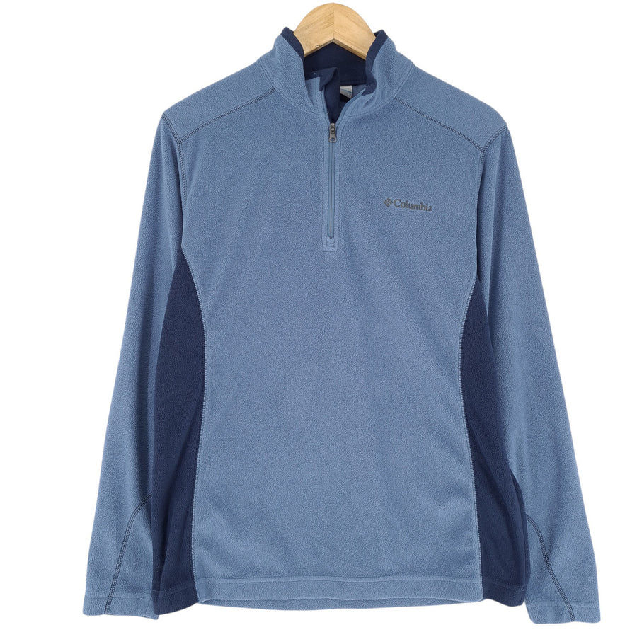 Vintage Columbia polaire veste Femme bleu 1/4 Zip Pullover taille S