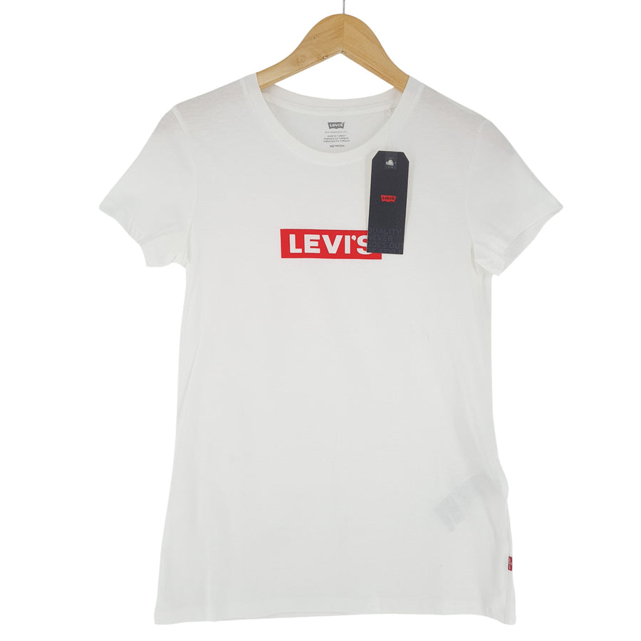 Levi's Femme T-shirt T chemise coton blanc taille XS