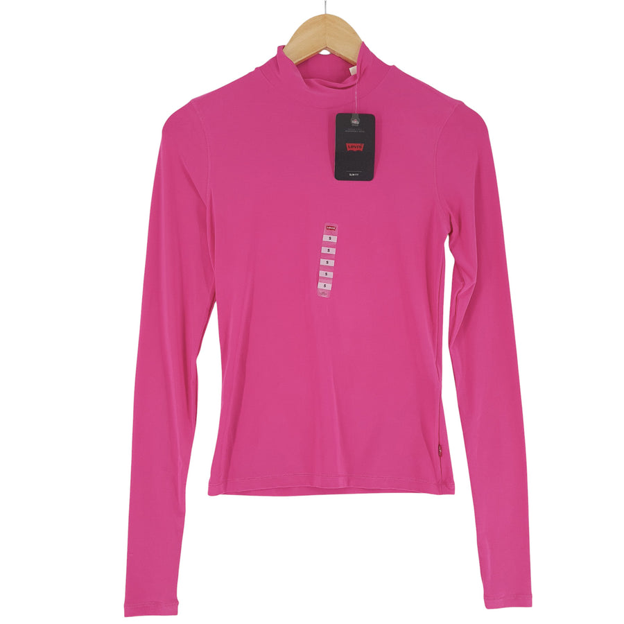 Levi's Femme Blouse haut violet stretch sport haut taille S
