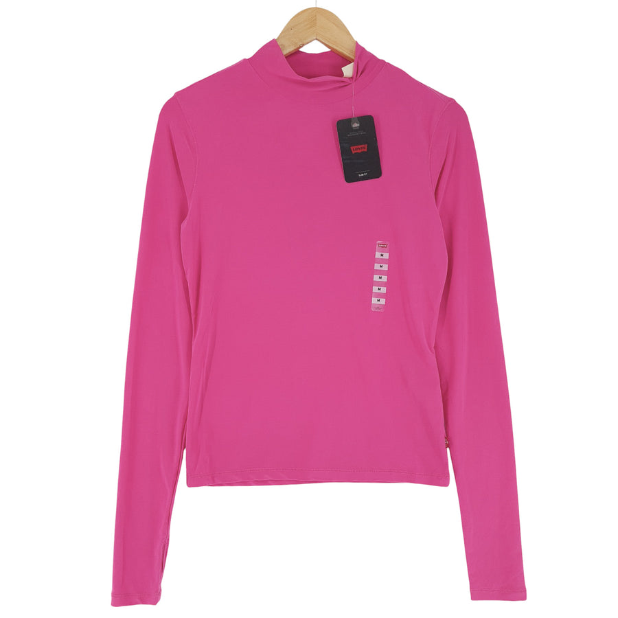 Levi's Femme Blouse haut violet stretch sport haut taille M