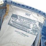 Levi's Jeans 501 High Rise Ripped Women Slim Straight Size W28 L32, detail view 8, image 10 of 12