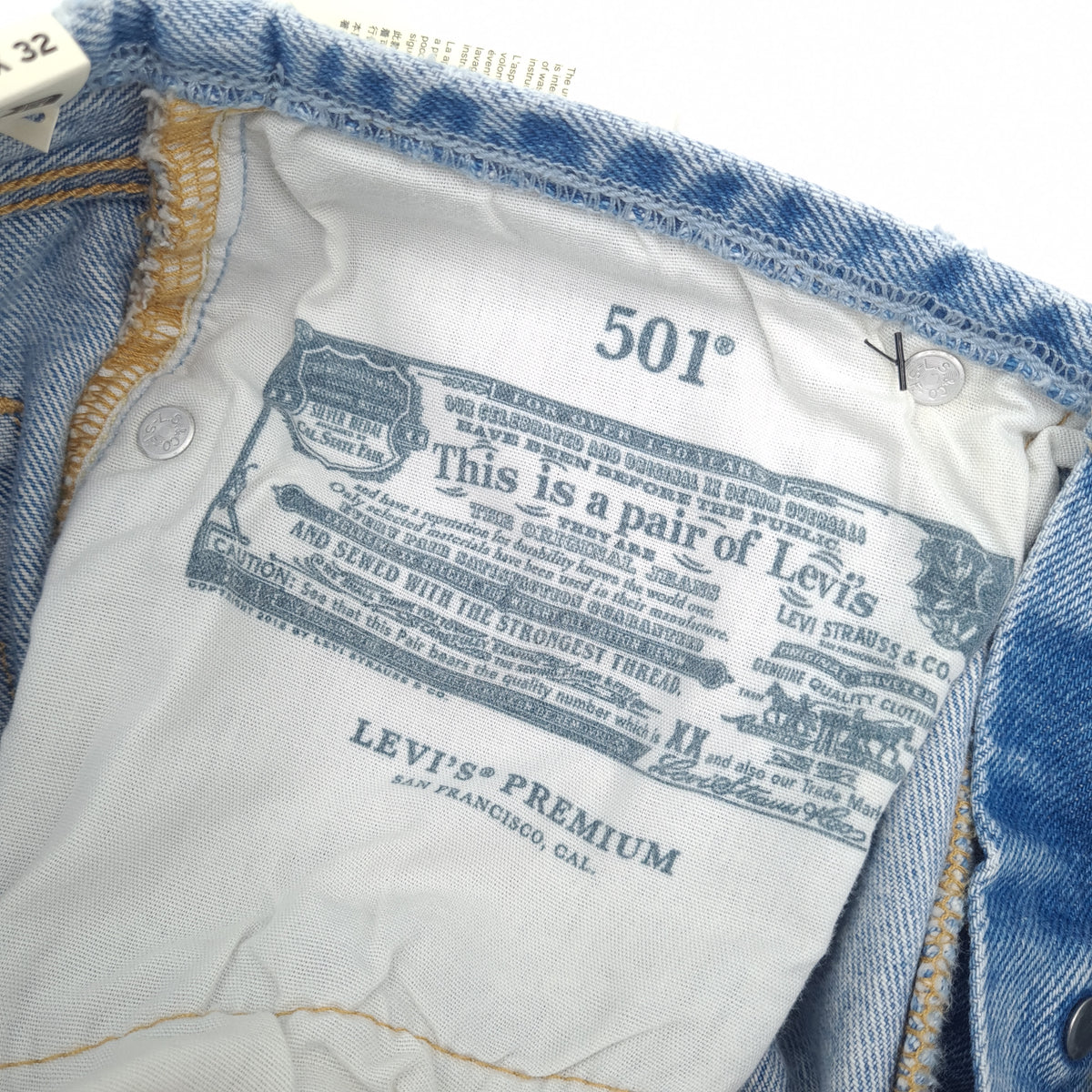 Levi's Jeans 501 High Rise Ripped Women Slim Straight Size W28 L32, detail view 8, image 10 of 12