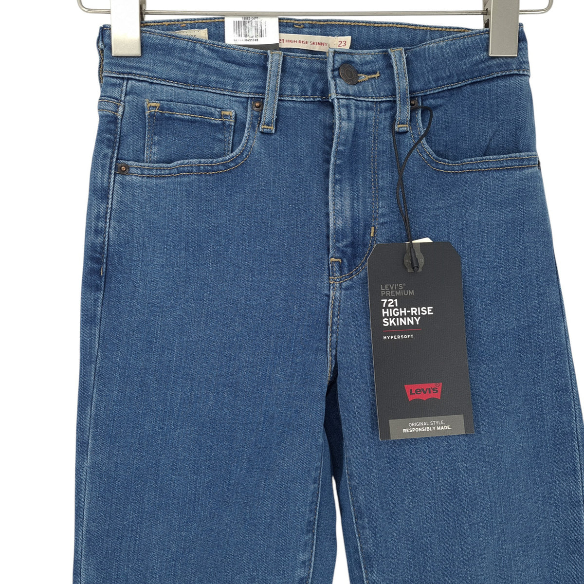 Levi's Jeans 721 High Rise Skinny Women Slim Size W23 L30, back view, image 2 of 12