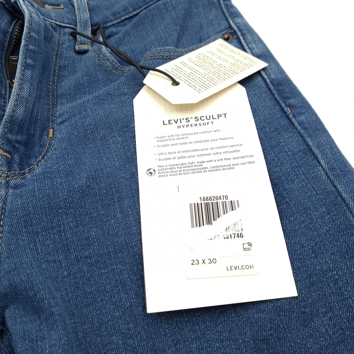 Levi's Jeans 721 High Rise Skinny Women Slim Size W23 L30, detail view 4, image 6 of 12