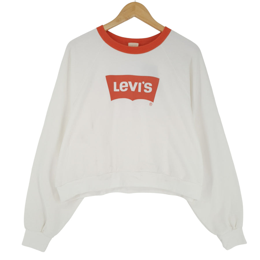 Levi's pull Femme blanc décontracté oversize Short taille L