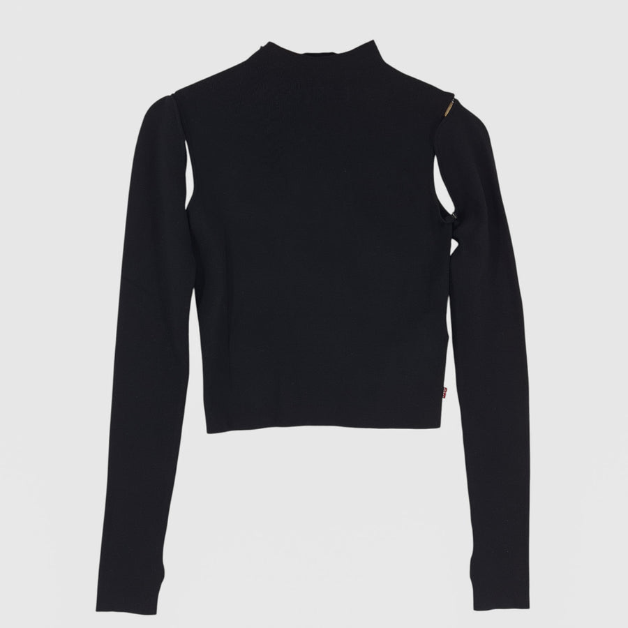 Levi's pull Femme noir Crop haut taille XS