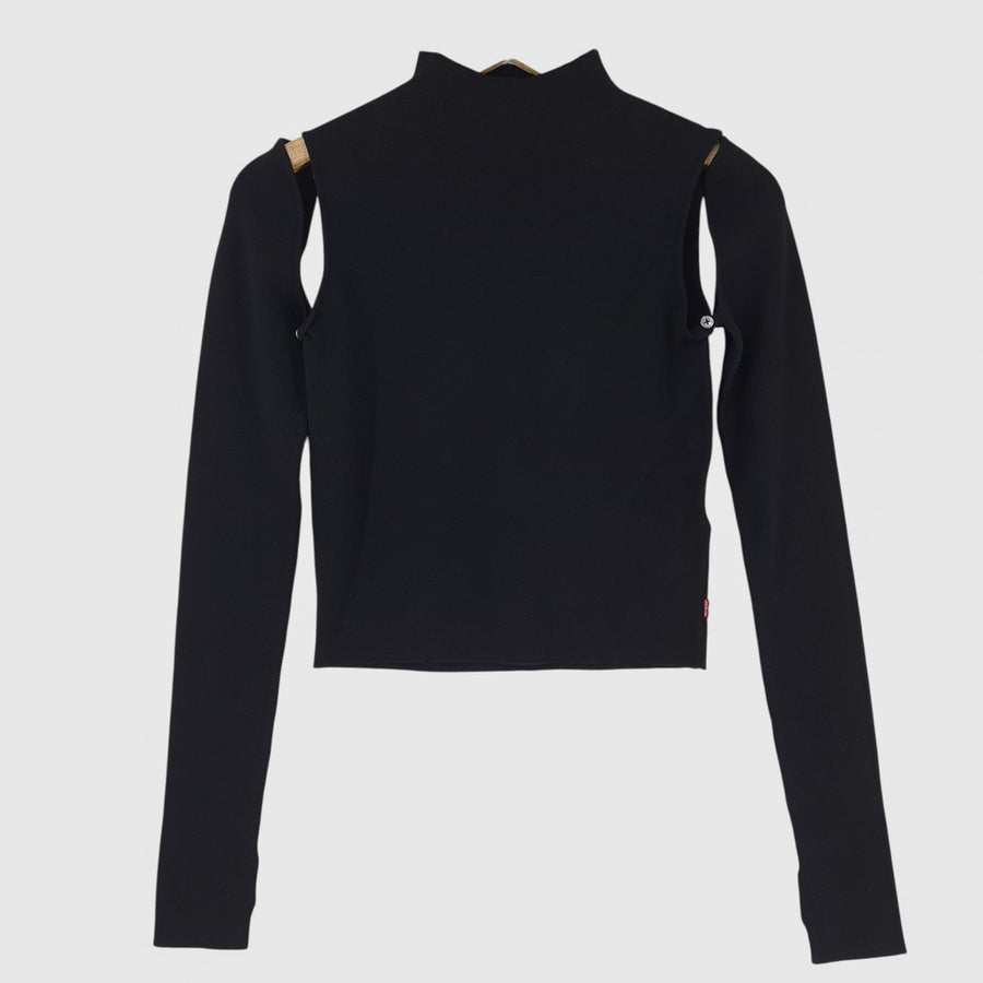 Levi's pull Femme noir Crop haut taille XS