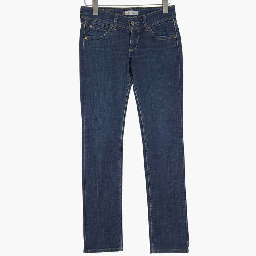 Vintage Levi's Jeans 571 Slim Women Stretch Straight Size W28 L32
