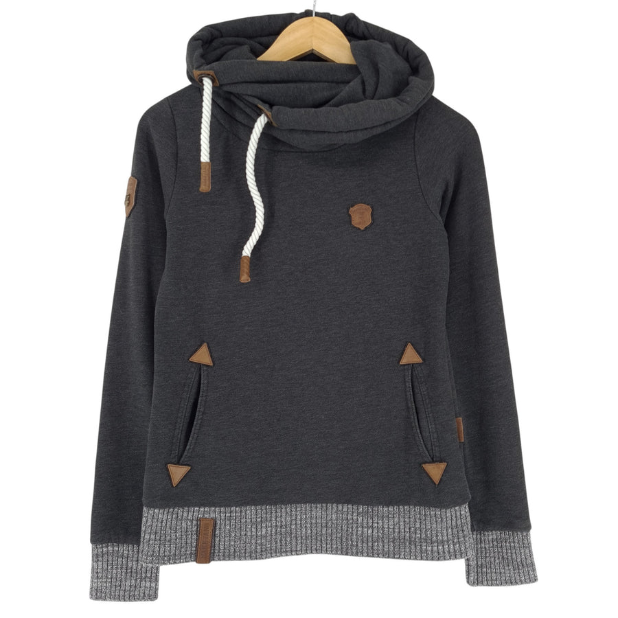 Naketano sweat à capuche Pullover sweat Femme coton gris taille XS