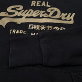 Vintage Superdry Hoodie Pullover Sweatshirt Women Black Size XS 36, detail view 6, image 8 of 8