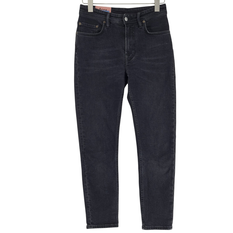 Acne Studios Jeans Melk gebraucht schwarz Damen Slim Fit Tapered Größe W26 L30