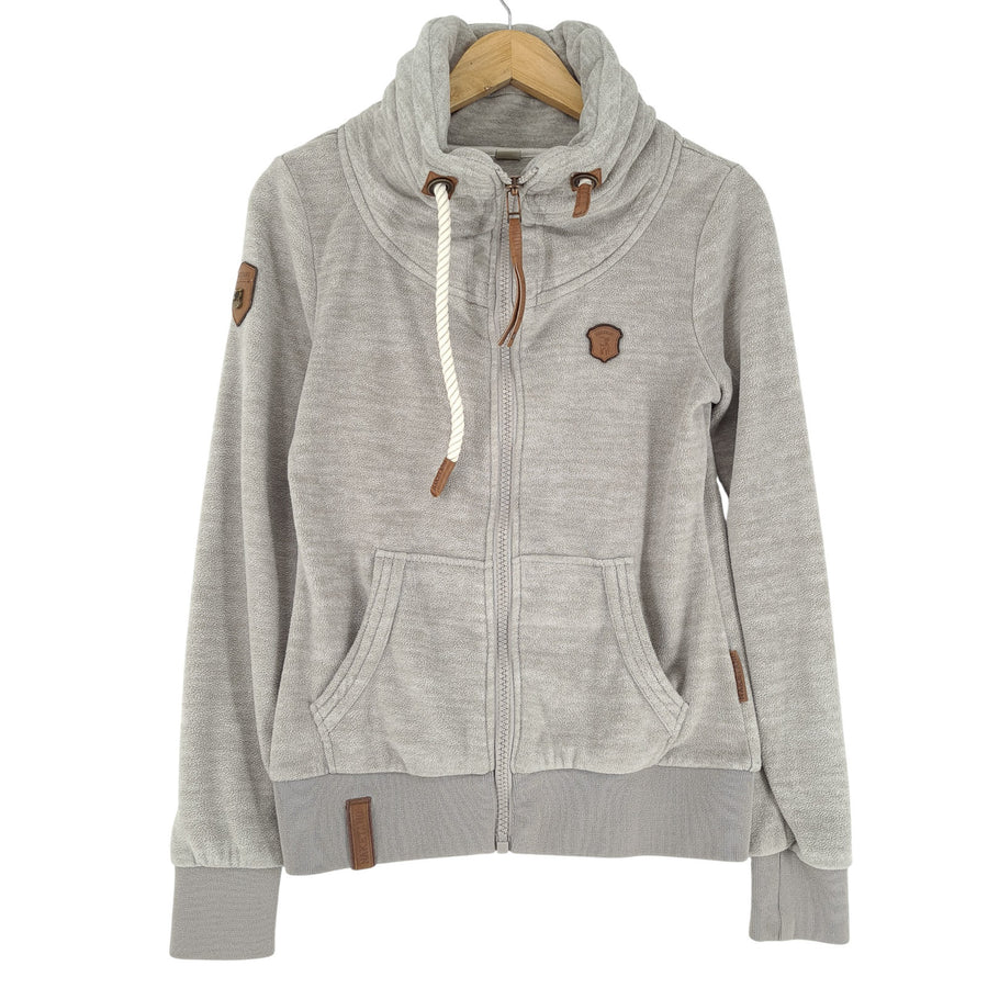 Naketano pull Pullover Femme zip intégral gris taille S